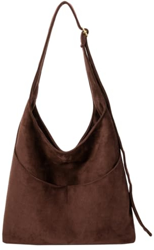 unisoul Tote Bag for Women, Multi Pockets Hobo Slouch Shoulder Bag | Adjustable Strap Crossbody Bag, Large Fashion Handbag for School Work Shopping Travel Daily Use