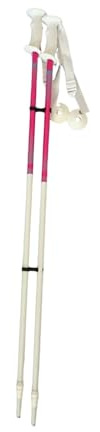 rockible Set Aus 2 Robusten Und Leichten Ski/Wanderstöcken für Kinder, Ideal für Wintersportarten Im Freien, Snowboarden Und, 85 cm, Weiß
