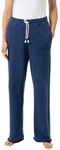 Mey Loungewear Serie Mellow Cotton Damen Yoga Pants Blue Zodiac (XXL)