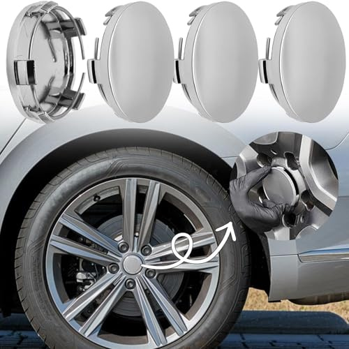 4 Pcs Cache Moyeux pour Renault Clio III/3-türer (Bj.2006-2012), Jantes Chapeau de Moyeu de Voiture Cache de Roue,Accessoires de Voiture,Roue Accessoires Auto,57mm