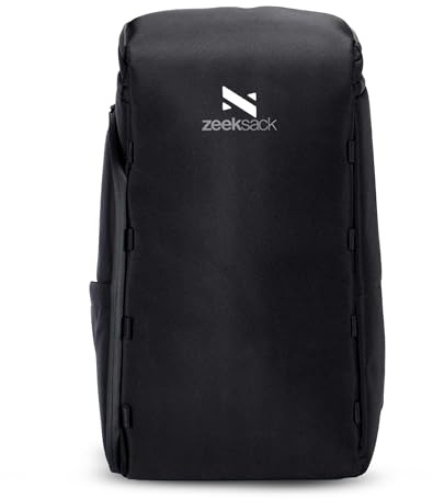 Zeeksack The Organizer 40L, Schwarz - Großer Rucksack 17,3 Laptopfach
