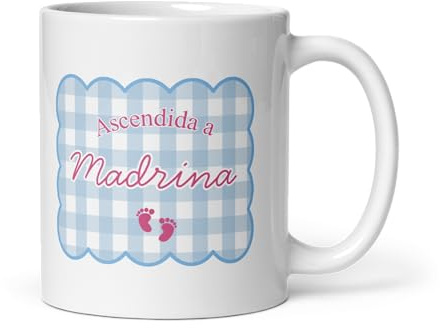Taza Madrina | Quieres Ser Mi Madrina | Regalo Original Para Amiga | Regalo Madrina Bautizo | Apta Microondas y Lavavajillas | Taza Ceramica 350 ml