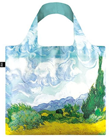 LOQI VINCENT VAN GOGH A Wheat Field with Cypresses Bag- Einkaufstasche