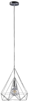 Lindby Pendelleuchte 'Nael' (Retro, Vintage, Antik) in Chrom aus Metall u.a. für Wohnzimmer & Esszimmer (1 flammig, E27) - Deckenlampe, Esstischlampe, Hängelampe, Hängeleuchte, Wohnzimmerlampe