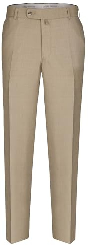aubi: Herren Sommer Businesshose Anzughose Cool Finish Flat Front Modell 26 | Farbe:;Größe:48
