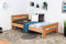 Einzelbett/Gästebett Easy Premium Line K6, 120 x 200 cm Buche Vollholz massiv Natur