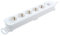 TM Electron TMUAD205WH - Base múltiple de 5 tomas con interruptor, color blanco