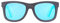 Bonizetti Herren Sonnenbrille Bambus Grau Glasfarbe blau SANMARINO - 143mm Männer, Sunglasses, Sommer Accessoires, Naturmaterialien