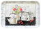 Lashuma Plateau rectangulaire mélaminé Plateau de Service de haute qualité Motif imprimé, Plastique, Maison de campagne., 45 x 31 cm