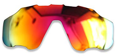 Polarlens Verres de remplacement pour Oakley Jawbreaker – Compatibles avec les lunettes de soleil Oakley Jawbreaker (rouge feu)