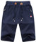 ZOXOZ Kurze Hosen Herren Shorts Sommer Jogginghose Kurz Baumwolle Gym Sweat Sport Fitness Shorts mit Reißverschluss Elastische Taille Blau L