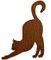 Gartenfigur Rost auf festem Stand – Hochwertig & Wetterfest - Metall Tierfigur - Edelrost Dekofigur/Tier Figur – Gartendeko/Dekoration (Katze IV - Höhe 50cm)