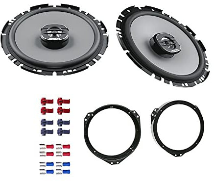 Hertz X170 Lautsprecher mit Einbauset passend für Opel Astra G 1998-2005 Türen vorne 400 Watt 16,5 cm 2 Wege Koax
