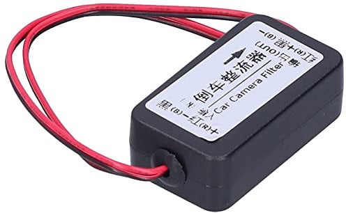 Keenso Auto Rückfahrkamera Signalfilter, Auto 12 V DC Leistungsrelais Kondensator Rückfahrkamera Filter Gleichrichter für Auto Rückfahrkamera (Für deutsche Autos)