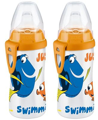 NUK Finding Dory Active Cup - Tazza da 295 ml, 2 pezzi (confezione da 1)