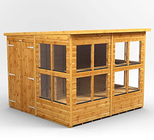 Power Schuppen aus Holz 20,3 x 20,3 cm Gartenhaus mit 2 Türen