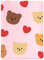 MAYCARI 15.6/16 Inch Cute Bear(Pink) Painting Laptop Sleeve Case Bag - Compatible with MacBook Pro 16, 15, HUAWEI MateBook 16, Xiaomi Pro 15.6''