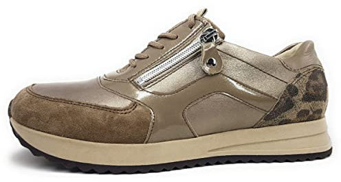 Waldläufer Vicky Damenschuhe Schnürschuhe Sportive sportlicher Schnürer Braun Freizeit, Schuhgröße:EUR 42 | UK 8