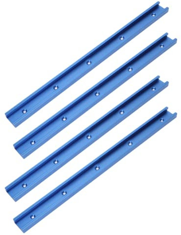 YWBL-WH 4pcs T-Track 800mm Ranura en T de Aluminio Riel ingletadora Jig para carpintería