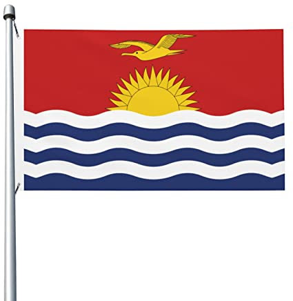 Bandiera di Kiribati 3x5ft Bandiera in poliestere - Bandiere decorative per esterni durevoli