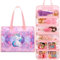 JIANYA Dolls Storage Bag Toys Display Carrying Storage Organizer Clear View Compatible with All Surprise Dolls Small Toy, Cat Dreamy Purple