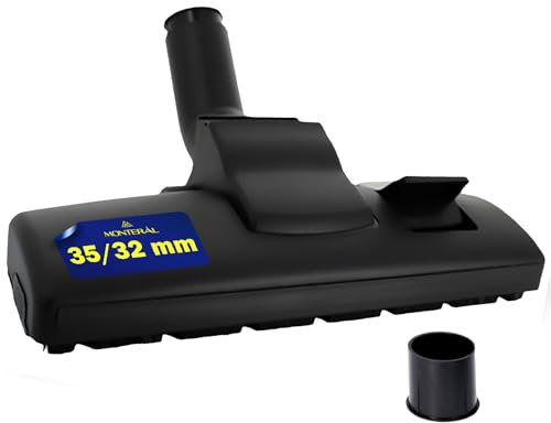MONTERAL Spazzola Aspirapolvere Universale con Diametro Ø 35 mm e Riduttore con Diametro Ø 32 mm Ricambi Aspirapolvere Adatto a Molti Modelli - Garanzia di 10 Anni