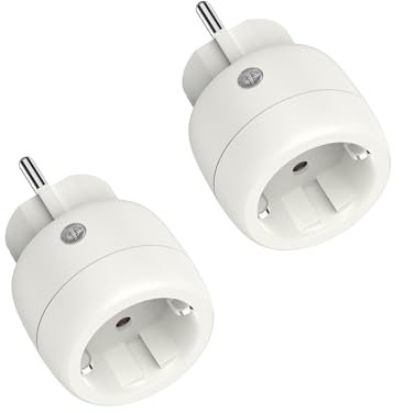 Presa Wi-Fi intelligente con timer di controllo vocale, presa Smart Home WiFi funziona con Alexa, Google Home, solo 2,4 GHz WiFi, 16 A/3680 W, confezione da 2