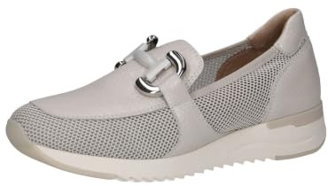 Caprice Damen Slipper flach, Weiß (Pearl Comb), 42