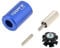MUXSAM 4PCS Bicycle Fork Star Nut Set,Bike Headset Star Nut,Bike Fork Installer for Mountain Road Hybrid-Blue