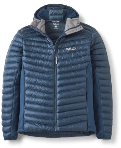 Rab Herren Cirrus Flex Hoodie Jacke, tempest blue, L | Leichter PrimaLoft Synthetik-Isolierung, Kapuzenpuffermantel zum Wandern