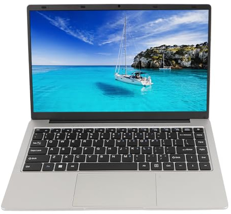 PUSOKEI Business-Laptop, Studenten-Laptop mit 14-Zoll-Bildschirm, 8 GB RAM, 512 GB SSD, 5000-mAh, für N3700 Quad-Core-CPU, BT4.2, für 11 Pro, für Office-Gaming (Splitter)