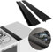 Lot de 2 cache-joints en silicone pour cuisinière et comptoir de cuisine, facile à nettoyer avec résistance à la chaleur, 53,3 cm, noir