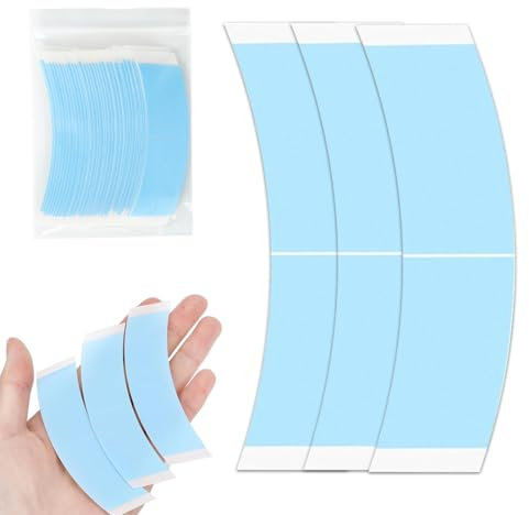 36 Piezas Cinta adhesiva para el cabello, Cinta para extensiones de cabello, Cinta Adhesiva de Extensión de Pelo, Cinta de repuesto para extensiones y tramas de cabello,azul