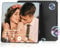 BFUNCO Personalised Music Fridge Magnet, Customised Photo Gifts, Recordable (Black, Acrylic, Art_Deco, small, 1 piece)