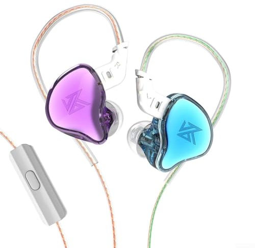 QOXEZY Los auriculares EDC se sumergen en audio dinámico y comunicación clara en cualquier momento y en cualquier lugar (negro)