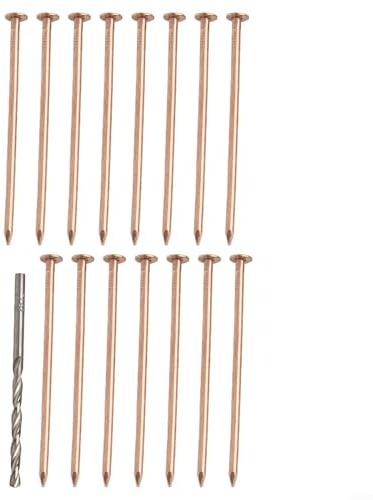 Jonikuper 10,2 cm Kupfernägel zum Töten von Bäumen, Stumpfwurzeln, Baumstumpfentfernung Spikes, Hardware für unerwünschte Pflanzen, Baumstumpfentfernung Spikes zum Töten von Bäumen (15 Stück)