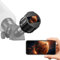 Telecamera telescopico WiFi oculare elettronica, 64 G, con schermo da 1,5 pollici, fotocamera astronomica adatta a ambiti da 28 mm a 50 mm, perfetta per astrofotografia, osservazione degli uccelli