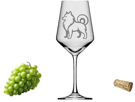 eXODA Weinglas Spitz elegantes Design spülmaschinenfest mit Gravur 350 ml | Füllmenge 350 ml, elegantes Design, spülmaschinenfest, Höhe 21 cm, Durchmesser 8 cm, soziale Projekte unterstützend