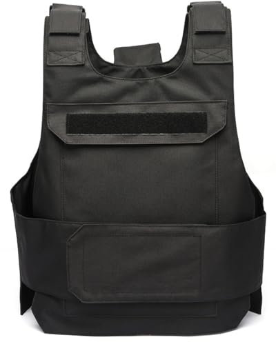 HoveeLuty Plate Carrier Vest Waterproof & Wear-Resistant Vest with Hollow Grooves Quick Release Costume with Hidden Pocket for Outdoor Training Costume Police