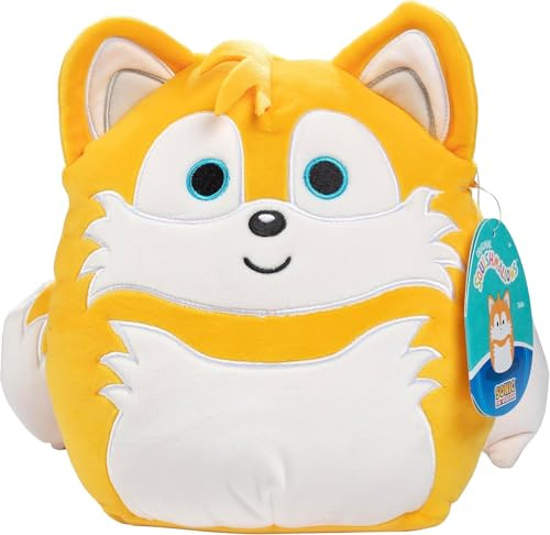 Squishmallows Original 20,3 cm Tails – Sonic The Hedgehog- Peluche ufficiale Jazwares – Peluche da collezione morbido e soffice SEGA – Aggiungi alla tua squadra – Regalo per bambini, ragazze e ragazzi