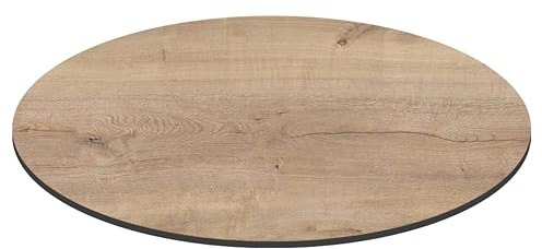 Oviala Gartentischplatte, rund, HPL, 70 cm, Eiche natur