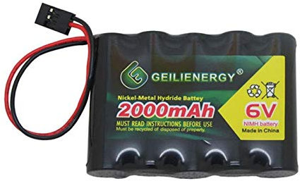 Baobian NiMH AA 2000 mAh Batterie pour RC voitures et avions Sailplanes 6V battery pack (for Hitec Connector)