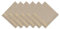 DII CAMZ10710 - Piatto natalizio in cotone, Strisce dorate., 50,8 x 50,8 cm