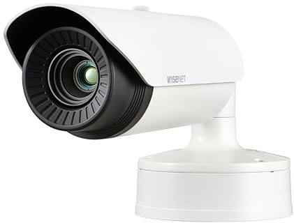 Hanwha TNO-4040T Telecamera di Sorveglianza con Telecamera IP, Interna ed Esterna con Filo, Palla, Scrivania/Parete, Bianco