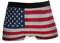 MNSRUU Herren Boxershorts mit amerikanischer Flagge Gr. L, multi