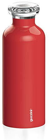 Guzzini - on The Go, Energy, Bouteille de Voyage Thermique - Rouge, Ø 7,3 x h21,2 cm | 500 CC - 11670031