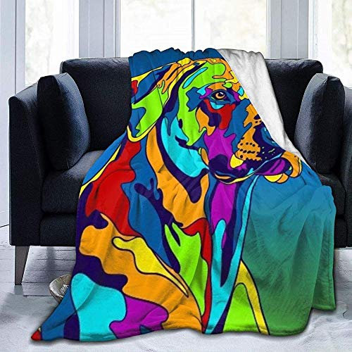 Decke Wohn Kuscheldecken Bunter Rhodesian Ridgeback Hund Werfen Sie Schlafzimmer/Sofa/Wohnzimmer Couch Warm Travel Super Fluffy Solid Bed Bettdecke Für Kinder Erwachsene Die Ganze Saison-80X60 Inch