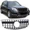 Sport Kühlergrill Schwarz Glanz für Mercedes GLK X204 Facelift 12-15