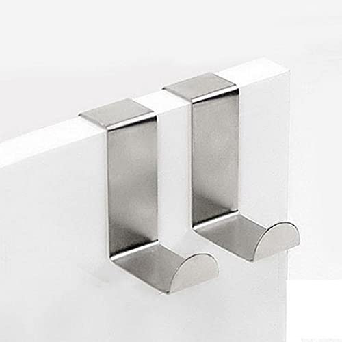 Mr. Gadget solutions® Stainless Steel Hooks Over Cupboard Drawer Door - 4pcs