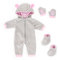 Bayer Design 84205AA Puppenkleidung, Outfit, Babypuppen Anziehsachen 38-43cm, mehrteilig, Puppenzubehör